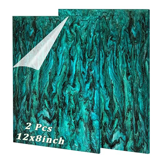 Pearl Glitter Cast Acrylic Sheet, 12x8 Inch, 2 | 1/8 Inch Thickness, by FaeliKnise-BringFairytoLife