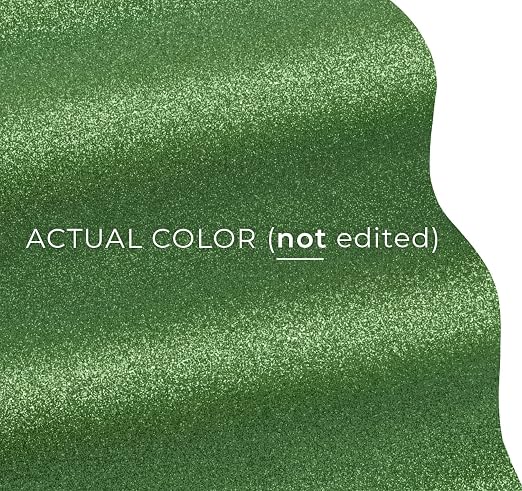 VViViD Glitter Green DECO65 Permanent Adhesive Craft Vinyl Roll - Image 2