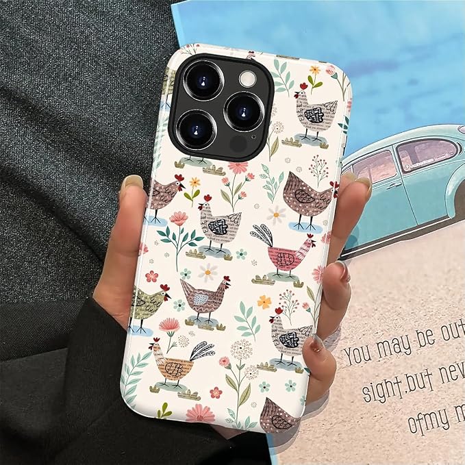 ZHEGAILIAN Case for iPhone 15 Pro, Chicken Farmhouse Animal Rooster Durable - Image 5