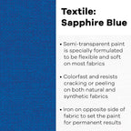Jacquard Textile Color Saphire Blue - Image 2