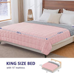 yescool Weighted Blanket for Adults Cooling Heavy Blanket for Sleeping Perfect - Image 2