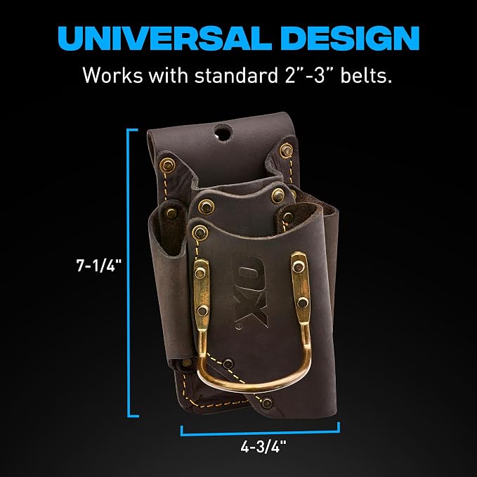 OX Tools Leather Tool Holsters & Pouches – Hammer, Tape Measure, Utility & - Image 2