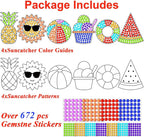Qyeahkj 6pcs Summer Arts and Crafts Kits Suncatcher Easy Art Craft - Image 2