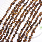 200 Pcs Crystal Chip Beads for Jewelry Making 5-8mm Tiger Eye | Natural Chip - Image 6