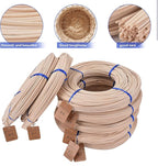 VFULIE 5PCS Basket Round Reeds #6 3mm 1-Pound Coil Basket Weaving Canes - Image 3