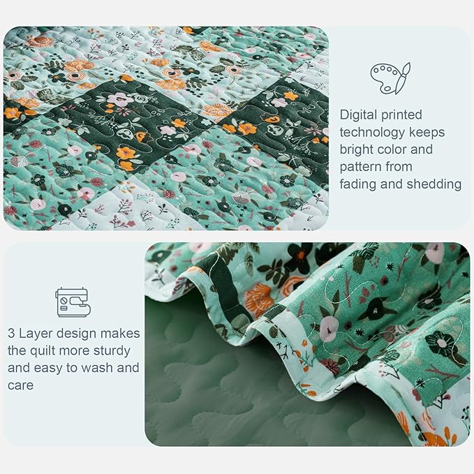 Exclusivo Mezcla Reversible Boho Quilts King Size - Image 5