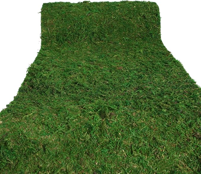 USMOLA Moss Roll, Dried Moss for Crafts, Moss Table Runner for Fairy Gardens - Image 4