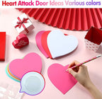 90 Pieces Heart Cutouts Paper Hearts Heart Shape Cards 5.5 Inches Large - Image 3