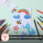 Mr. Pen- Blank Puzzle, 10 Sets, 12/28/48 Pieces/Pack, 8.2" x 5.6" | Modern - Image 5