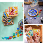 GHAHILI 4 Sets DIY Mosaic Kits for Adults Glass Mosaic Tiles for Crafts - Image 7