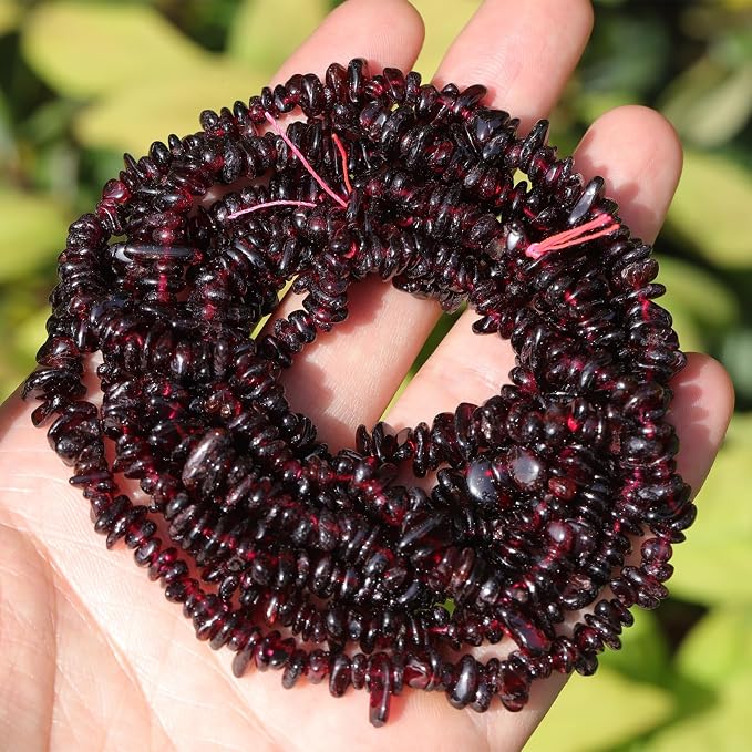 400pcs Natural Chip Stone Beads - Image 5