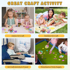 VKPI 4 Pieces EVA Foam Art Crafts Gift Kit, Creative Make Your Own Fairies - Image 6