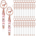 Tondiamo 24 Pcs Beadable Keychain Bars Bulk Beads by Tondiamo