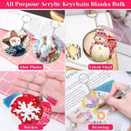 3 inch Acrylic Ornaments Blanks 30pc Clear Round Ornaments Blanks - Image 5
