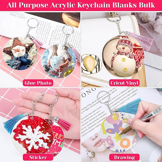 3 inch Acrylic Ornaments Blanks 30pc Clear Round Ornaments Blanks - Image 5