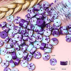 Natural Stone Heishi Beads for Necklace Making, 4 mm x 6 mm Small Flat Round - Image 6