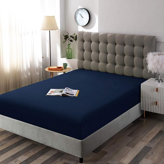 Sfoothome Fitted Sheet Queen Size, Brushed Microfiber, Extra Soft and - Image 2