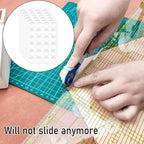 144pcs Non-Slip Silicone Grips for Quilt Templates, Quilting Rulers, Adhesive - Image 6