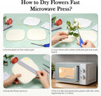 Aboofx Microwave Flower Press Kit, 6.3" Quick Drying Pressed Flower Art Kit - Image 4