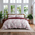 OAITE Duvet Cover King Size, Reversible Flower Pink Duvet Cover Set by OAITE