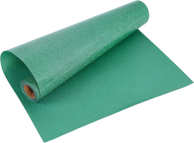RENLITONG Green Glitter Heat Transfer Vinyl - Image 5