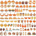 100Pcs 50 Pairs Fall Charms for Jewelry Making and Bracelets, Thanksgiving by ProfessionalDIYArtSupplier