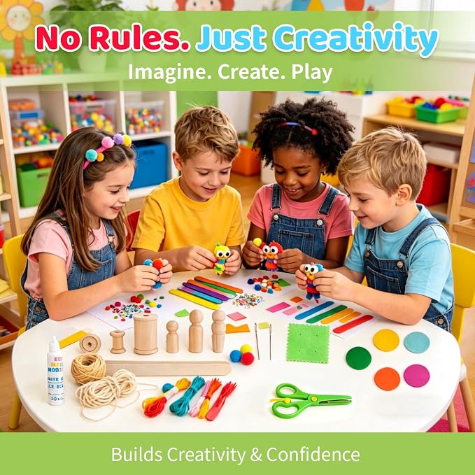 Kid Made Modern Arts and Craft Kit – A DIY 3.8 Pounds of Hobby Craft Supplies & - Image 5
