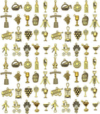 WOCRAFT 60pcs Antique Gold Wine Bracelet Charms by WOCRAFT