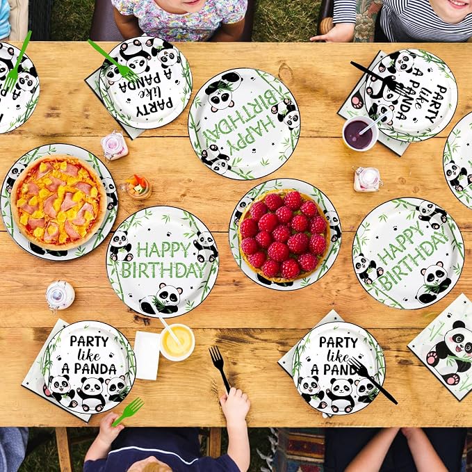 96 Pcs Panda Birthday Party Decorations - Image 8