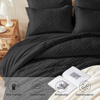 Zzlpp Full Comforter Set 7 Pieces, All Season Boho Bedding Sets - Image 3
