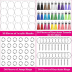 Audab Acrylic Keychain Blanks Kit - Image 2