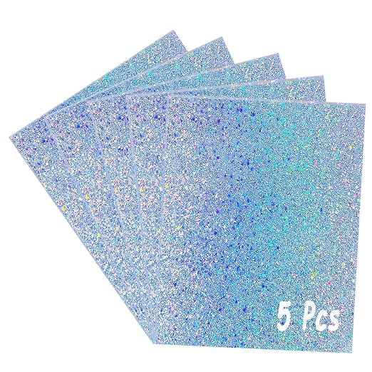 Glitter Acrylic Sheets, 7.87"x7.87", Translucent Cast Acrylic, by FaeliKnise-BringFairytoLife