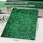 TOEPODO Cast Acrylic Sheet Pearlescent Ripple Acrylic Sheet 1/8“ Thickness - Image 2