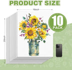 ESRICH Canvas for Painting 16x20 Inch, 10 Pack Flat Canvas Boards for Painting - Image 2