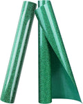 TORC Green Glitter HTV Heat Transfer Vinyl Roll 12 inch x 10 ft Iron on Vinyl by TORC