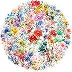 Transparent Flora Scrapbook Stickers Aesthetic Flowers Stickers | Transparent & - Image 5