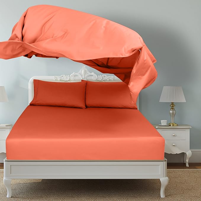 Royale Linens 2 Pack Bulk Flat Sheet Set - Image 2