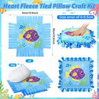 Chunful 6 Sets Under the Sea Tied Pillow Craft Kit DIY Underwater Animals - Image 2