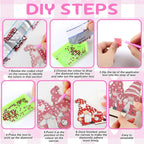 YooNotee 12 Sets Gnome Interchangeable Seasonal Diamond Art Tabletop - Image 4