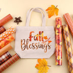 Tintnut Fall Autumn Heat Transfer Vinyl, 10 Sheets 12×10in Iron on Vinyl | Fall - Image 3
