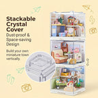 Puppy Tour Guide Miniature House Kit, Durable Plastic DIY Dollhouse - Image 5