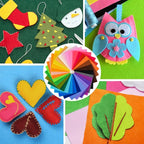 NEBURORA 80PCS Felt Fabric Sheets Craft Kit - Image 6