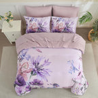 Yogeneg King Size Comforter Set 7 Piece Bed in a Bag, Elegant Floral Botanical - Image 3