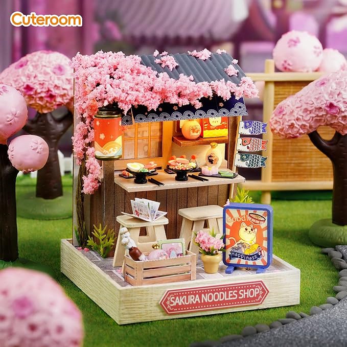 CUTEROOM DIY Doll House Miniature Furniture Wooden House Kit - Image 6