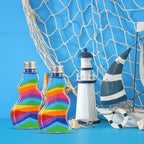 Nuenen 200 Pcs Sand Art Bottles Bulk Wave Shaped Plastic Container - Image 5