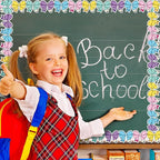 FYSUIMU 65.6 Ft Pencil Bow Bulletin Board Border Pastel Colorful Pencil - Image 4