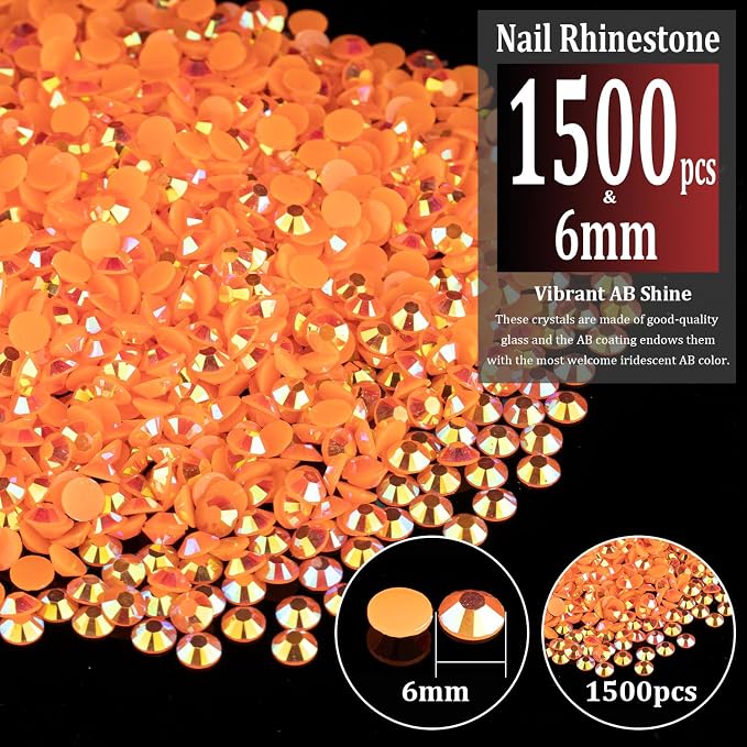 1500pcs 6mm Resin Rhinestones Bulk - Image 2