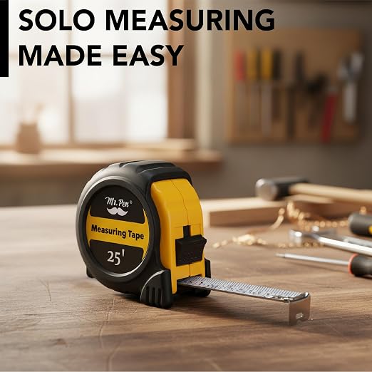 Mr. Pen- Retractable Tape Measure 25 ft, Easy Read | Steel Retractable - Image 6