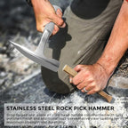 INCLY 7 PCS Geology Rock Pick Hammer Kit, - Image 3