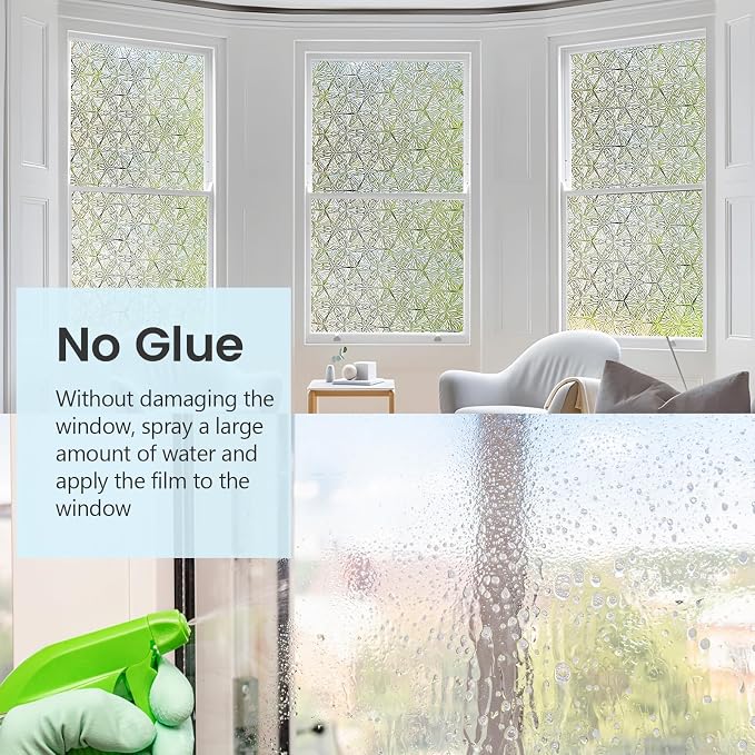 KESPEN Frosted Glass Window Privacy Film, Decorative Frost Window Clings - Image 5